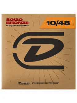 Dunlop 80/20 Bronze Acoustic Guitar Strings 10-48