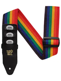 Ernie Ball Rainbow Polypro Pickholder Guitar Strap