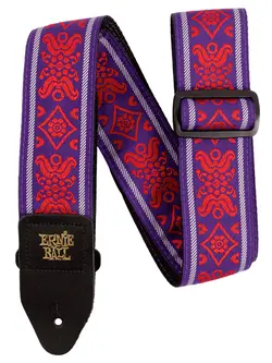 Ernie Ball Royal Flush Red Jacquard Guitar Strap