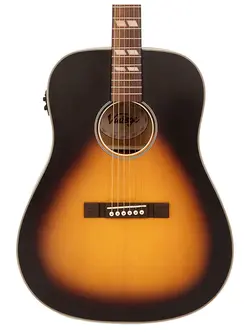 Vintage Historic Series Dreadnought Acoustic-Electric Guitar Vintage Sunburst