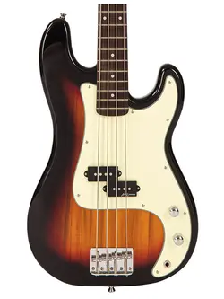 Vintage V40 Coaster Series Bass Guitar 3-Tone Sunburst