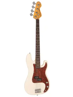 Vintage V40 Coaster Series Bass Guitar Vintage White