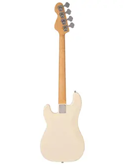 Vintage V40 Coaster Series Bass Guitar Vintage White