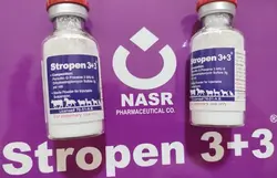 آنتی بیوتیک استروپن ۳+۳ تزریقی شرکت نصر Stropen 3+3
