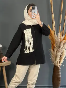 تونیک‌ بیسکویتی مکرومه 1156