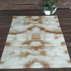 دیوارپوش فومی مدل آجری ابروباد کرمی