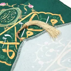 کتیبه پاناما عمودی کنار آیفونی با شعار من کنت مولاه فهذا علی مولاه