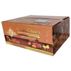 خرما شکلاتی پذیرایی با مغزی بادام درختی (شکلات شیری) – 250 گرم