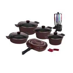 سرویس پخت و پز 19 پارچه تکنو مدل ونوسTecno kitchen and cooking utensils