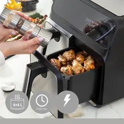 سرخ کن دوقلو بدون روغن  اسمارت مدل S-727Smart S-727 fryer