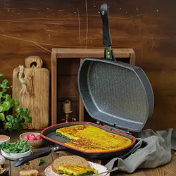 تابه رژیمی دوطرفه تکنو مدل ونوس سایز 32Tecno kitchen and cooking utensils