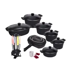سرویس پخت و پز 24 پارچه تکنو مدل ونوسTecno kitchen and cooking utensils