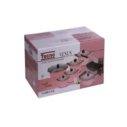 سرویس پخت و پز 24 پارچه تکنو مدل ونوسTecno kitchen and cooking utensils