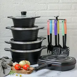 سرویس پخت و پز 24 پارچه تکنو مدل ونوسTecno kitchen and cooking utensils