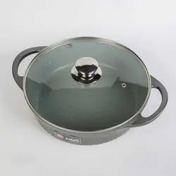 ماهیتابه درب دار سایز 28  طرح جرمنی