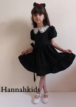 پیراهن خامه دوزی مشکی