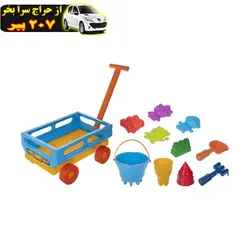 ست شن بازی زرین تویز طرح ارابه مدل E17