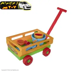 ست شن بازی زرین تویز طرح ارابه مدل E17