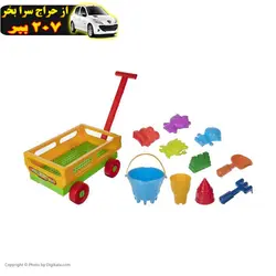 ست شن بازی زرین تویز طرح ارابه مدل E17