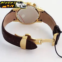 ساعت مچی عقربه‌ای مردانه رومانسون مدل کرنوگراف سه موتورفعال بندچرمی تاریخ شمار کد ۴۷