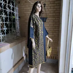 مانتو زنانه مدل لینن پولک پوزی