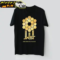 تی شرت آستین کوتاه مردانه مدل تلسکوپ فضایی جیمز وب ناسا T606