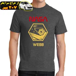 تی شرت آستین کوتاه مردانه مدل تلسکوپ فضایی جیمز وب ناسا T603