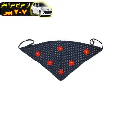 دستمال سر زنانه مدل باندانا قلاب بافی طرح گل های بهاری کد zo5025