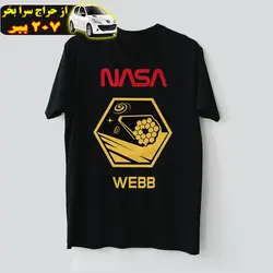 تی شرت آستین کوتاه مردانه مدل تلسکوپ فضایی جیمز وب ناسا T605