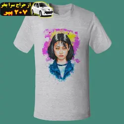 تی شرت زنانه طرح بازی مرکب کد T 576