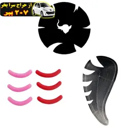 پد فرمژه طرح هلالی مجموعه 6 عددی به همراه شابلون خط چشم شماره A103 بسته 2 عددی محصول120077