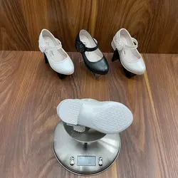 کفش پاشنه دار دخترانه طرح گل
