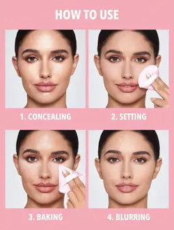 پد مثلثی پودر فیکس و پنکک