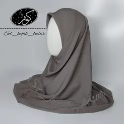 مقنعه کرپ حریر اسود