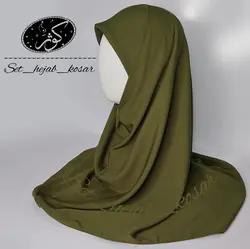 مقنعه کرپ حریر اسود