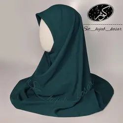 مقنعه کرپ حریر اسود