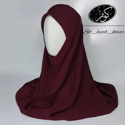 مقنعه کرپ حریر اسود