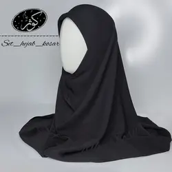 مقنعه کرپ حریر اسود