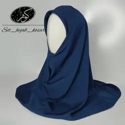 مقنعه کرپ حریر اسود