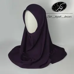 مقنعه کرپ حریر اسود