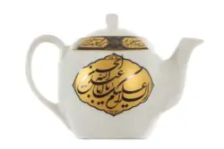 قوری چینی با طرح السلام علیک یا ابا عبدالله الحسین(در 4 سایز)