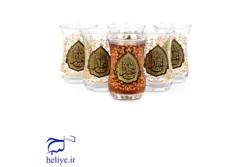 استکان کمر باریک با طرح اباعبدالله(6تایی)