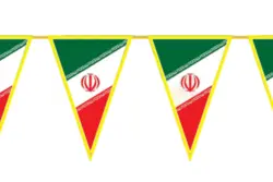 ریسه 9 متری پرچم ایران(مثلثی)