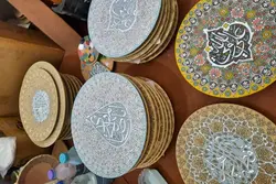 بشقاب میناکاری با قاب 30*30