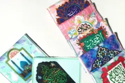 جانماز مخمل دوتیکه با طرح های ویژه نیمه شعبان