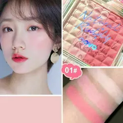 رژگونه و هایلایتر ۳ رنگ از برند novoقشنگ ترینthree color gradient blush novo
