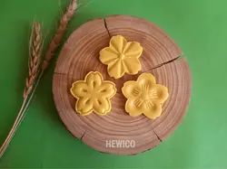 پک کامل قالب شیرینی طرح شکوفه کد 384