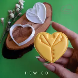 قالب شیرینی | فوندانت | بیسکوییت عروس و داماد کد 383