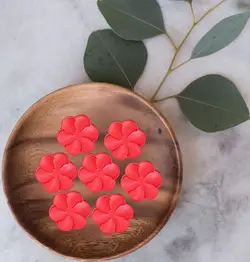 مهر و کاتر شیرینی طرح گل بنفشه کد-123