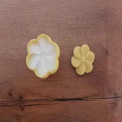 مهر و کاتر شیرینی طرح گل بنفشه کد-123